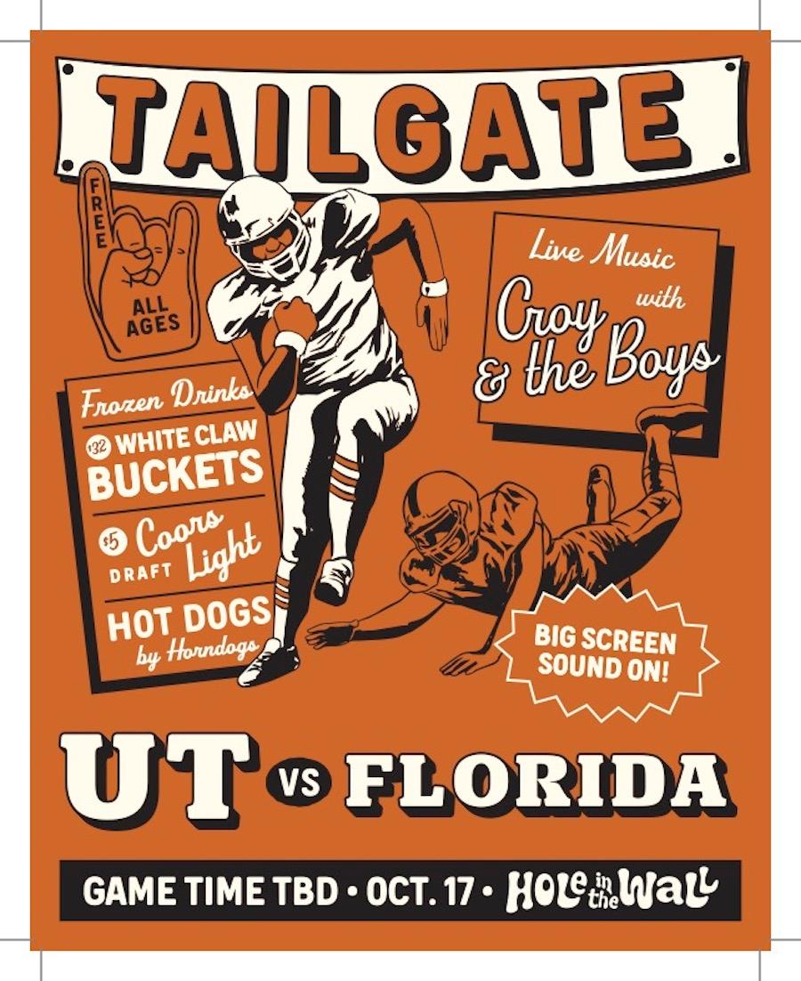 UT vs FLORIDA Tailgate Party ft. Croy & the Boys