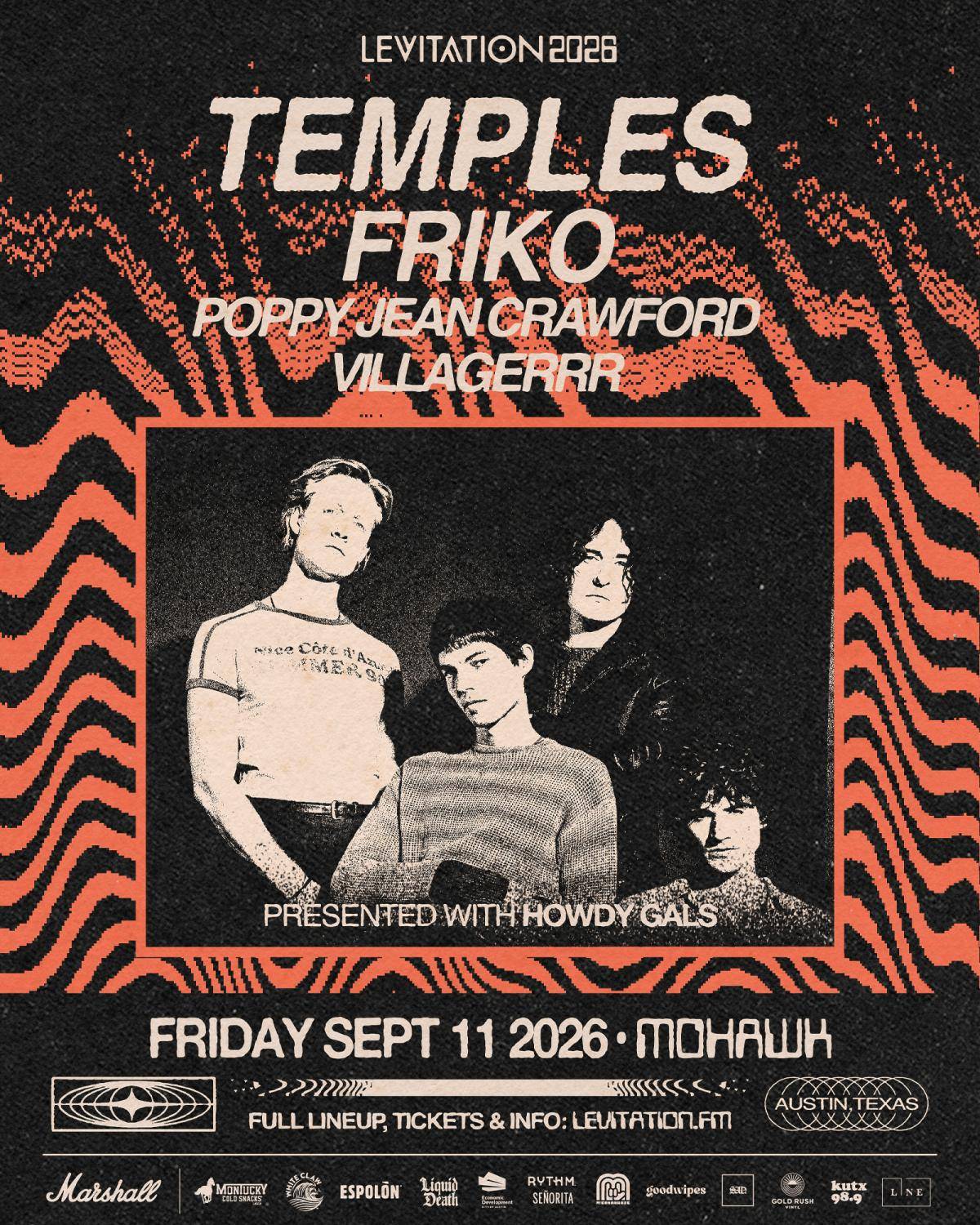 Temples, Friko, Poppy, Jean Crawford, Villagerrr