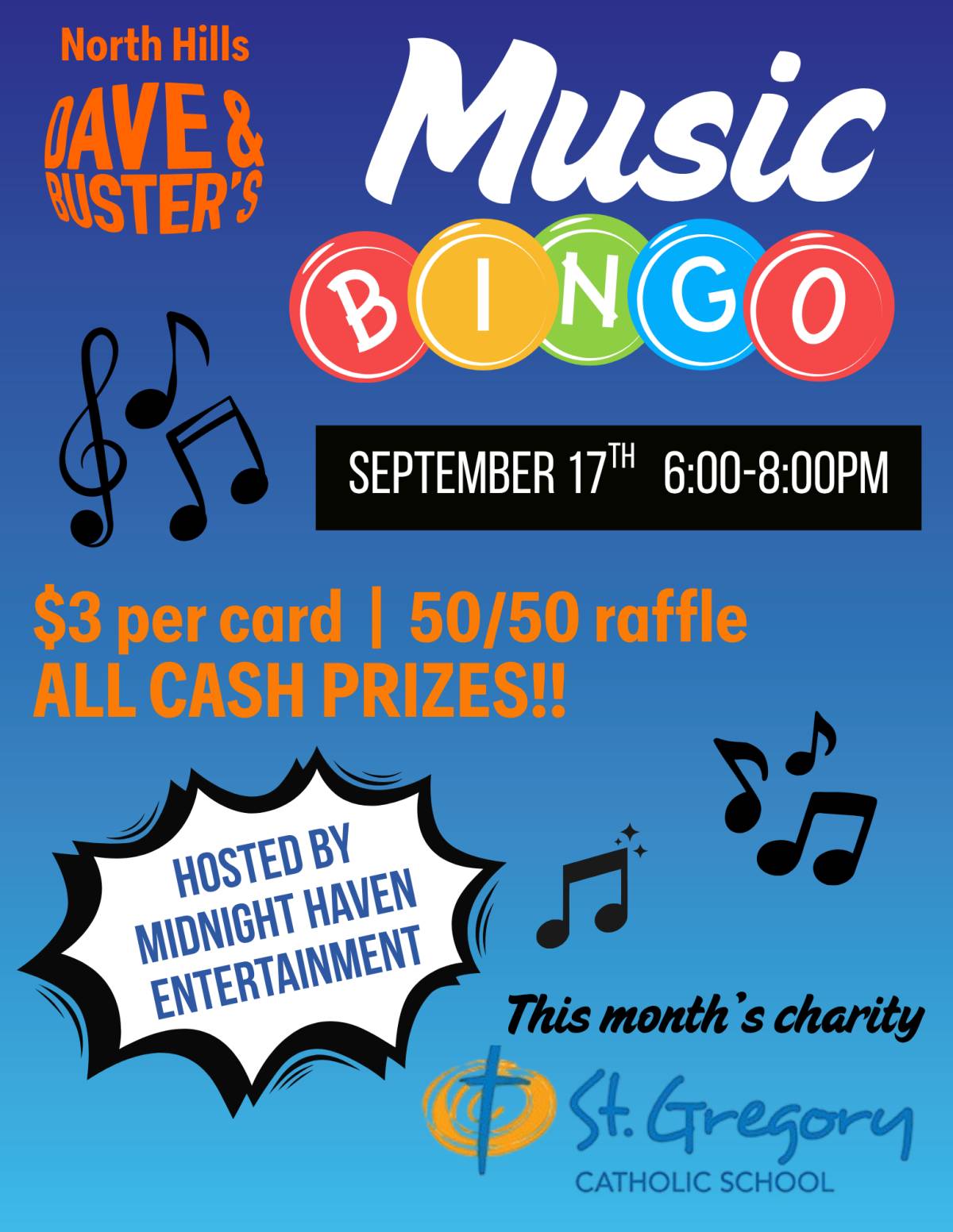 Music Bingo Tickets, Thursday, September 17 2026 | Prekindle