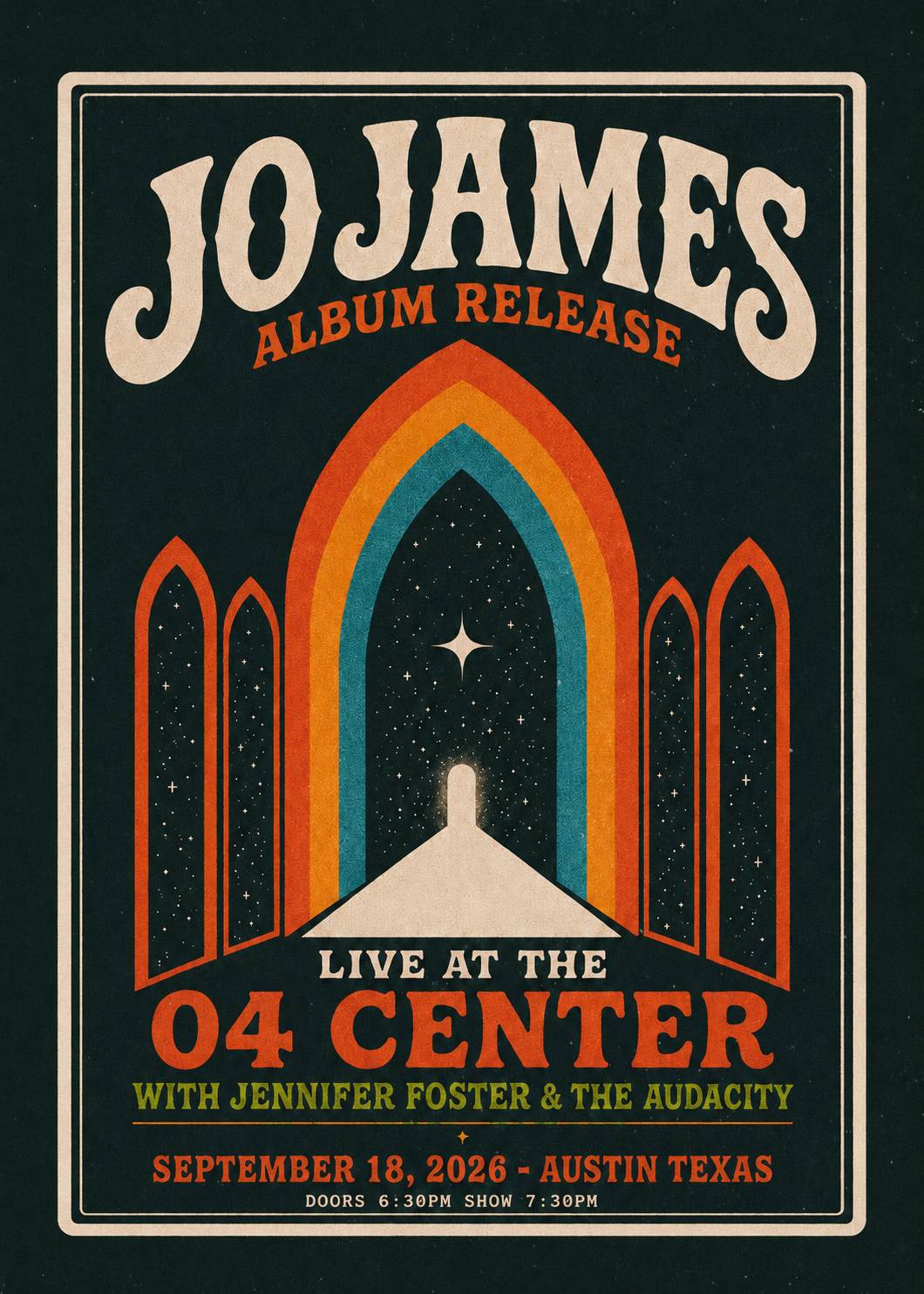 Jo James Album Release Show with special guest Jennifer Foster and The Audacity