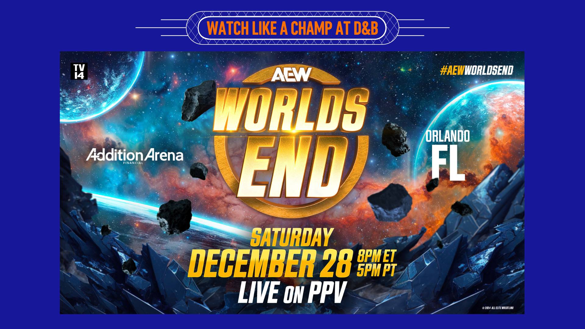 AEW Worlds End Tickets, Saturday, December 28 2024 Prekindle