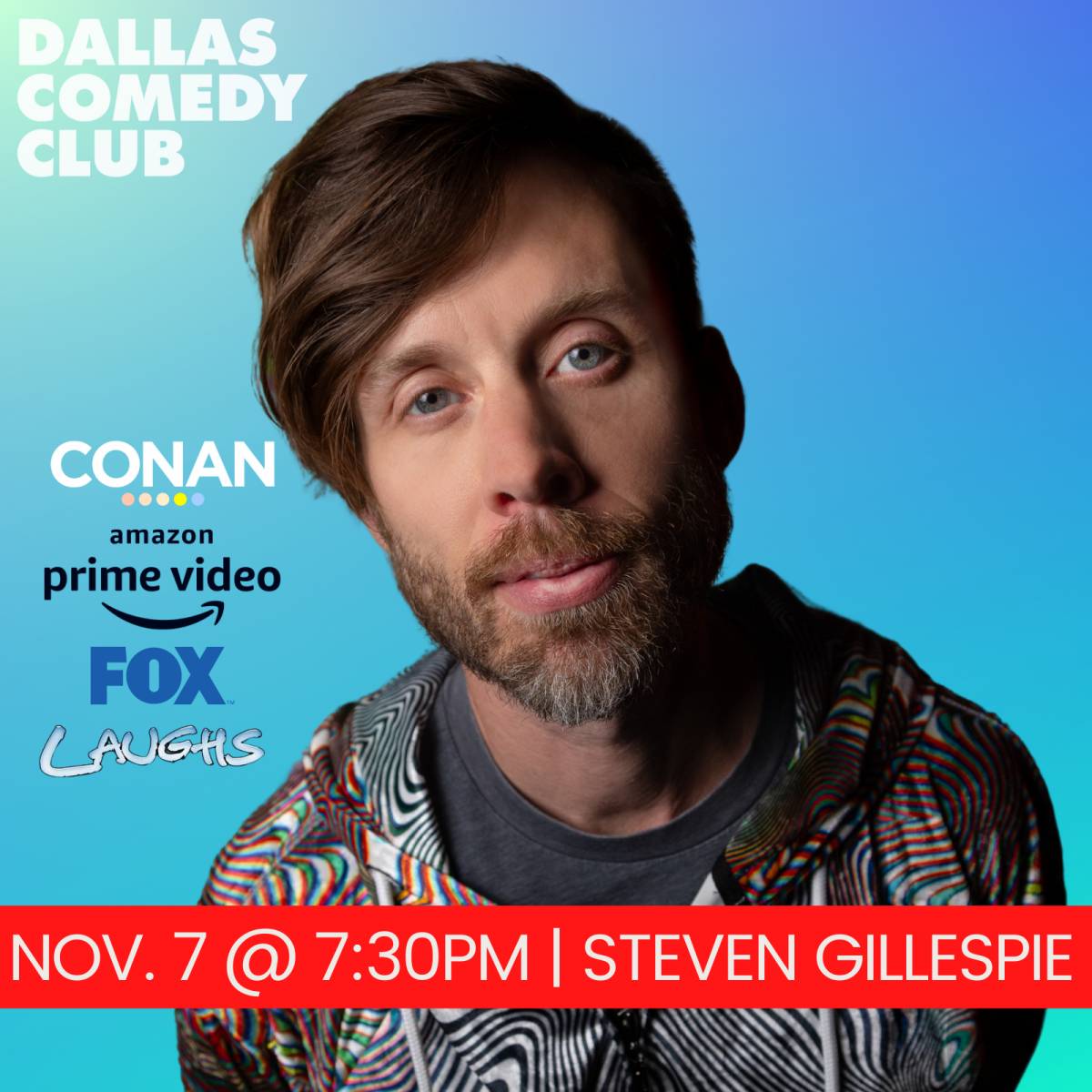 Steven Gillespie, Live! Tickets, Thursday, November 7 2024 Prekindle