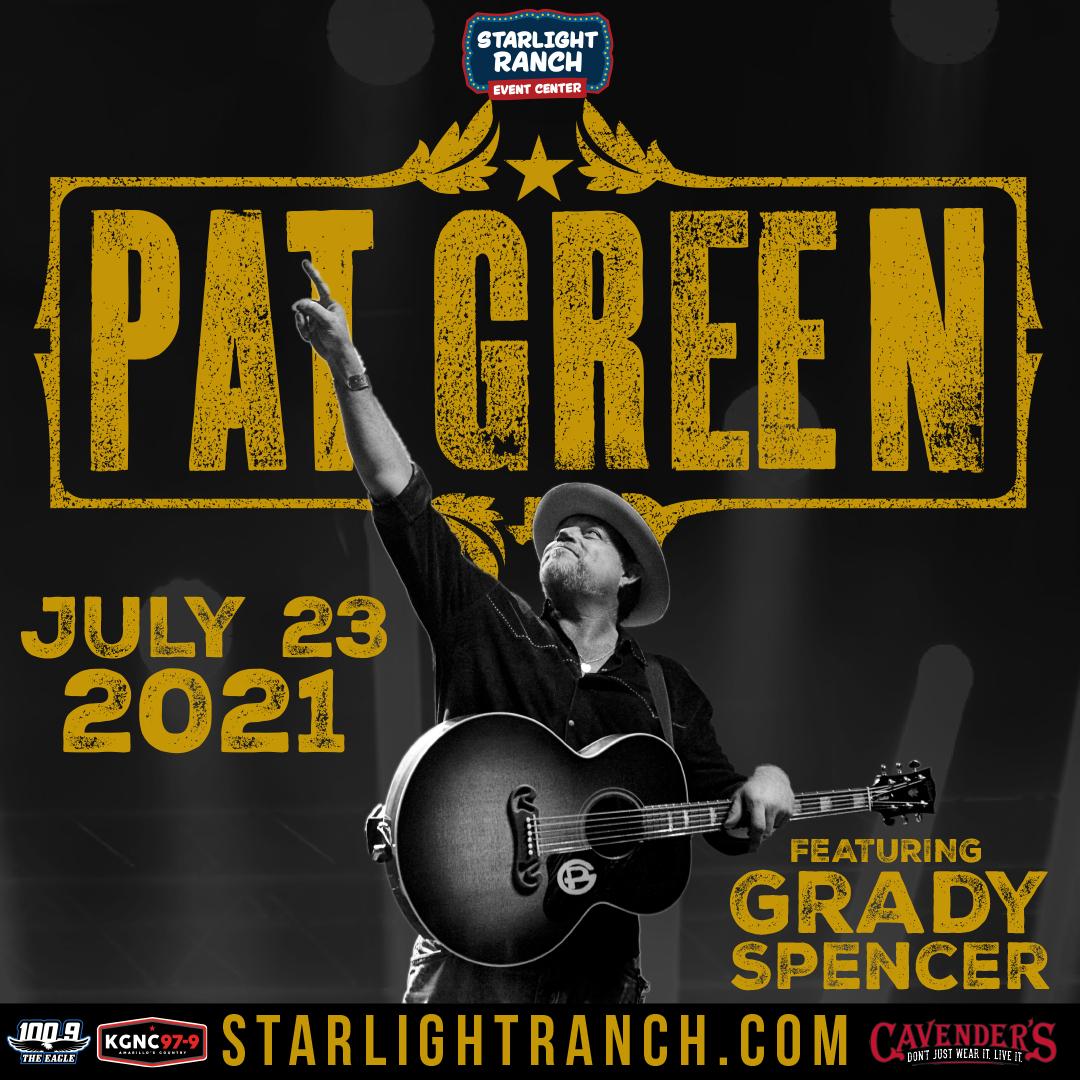 Pat Green Live At Starlight Ranch Tickets Friday July 23 21 Prekindle