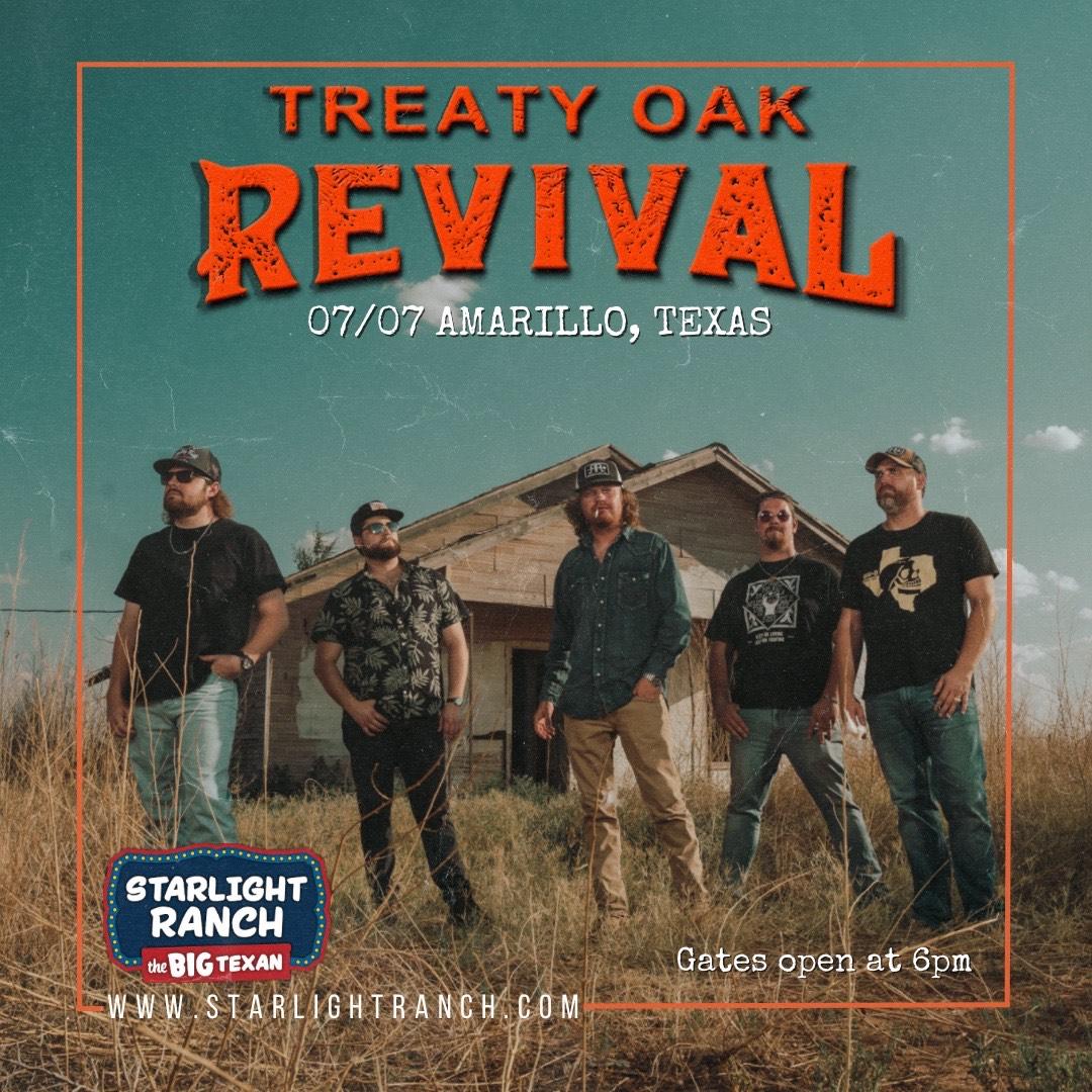 Treaty Oak Revival Live at Starlight Ranch Tickets, Friday, July 7 2023