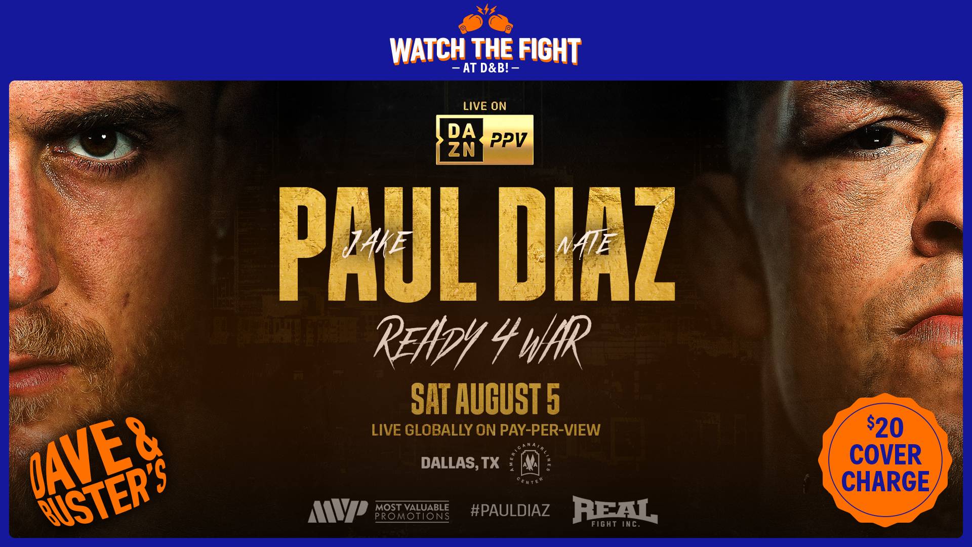 DAZN PPV Paul vs Diaz Tickets, Saturday, August 5 2023 Prekindle