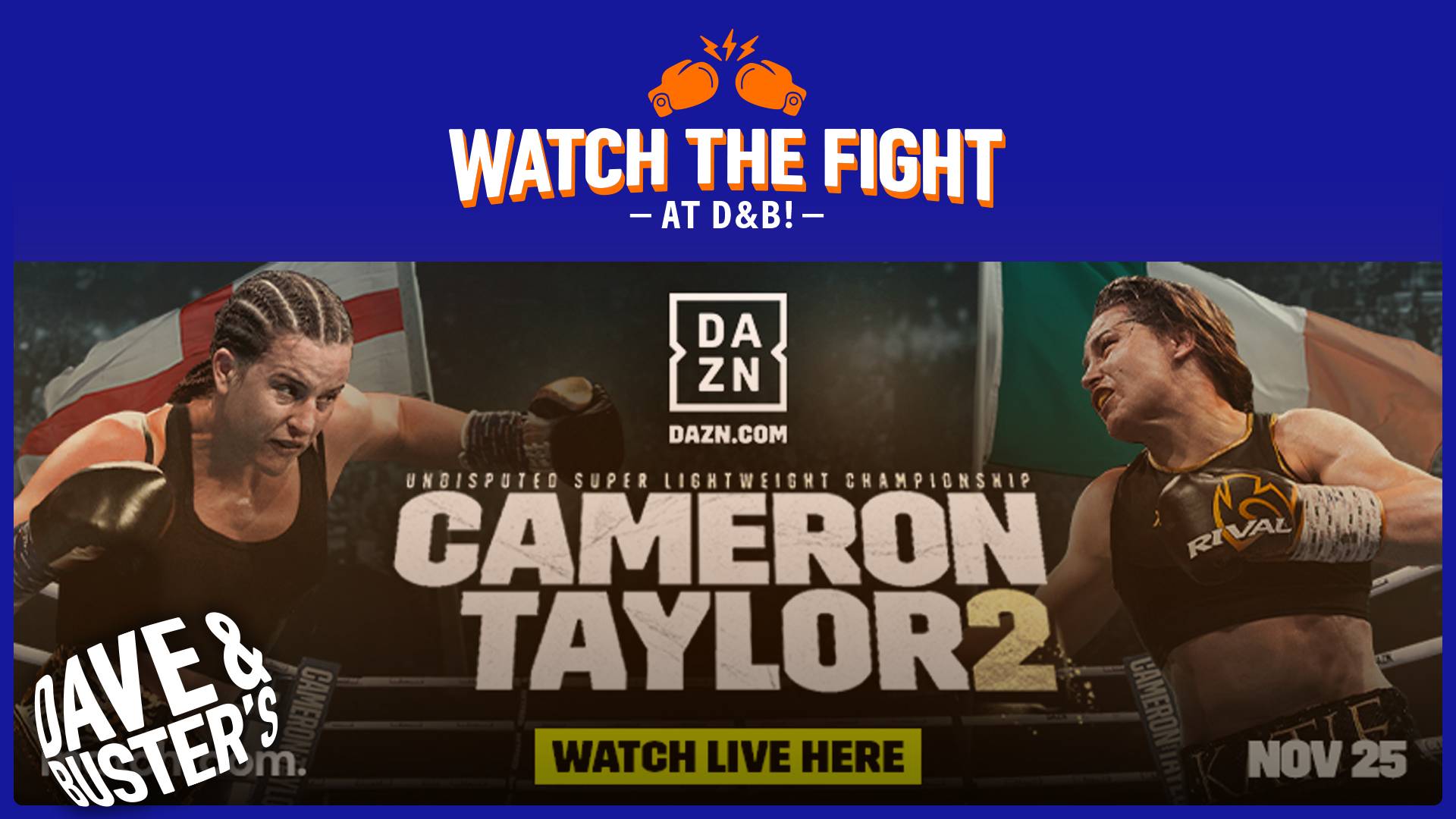 Cameron vs Taylor Tickets, Saturday, November 25 2023 Prekindle