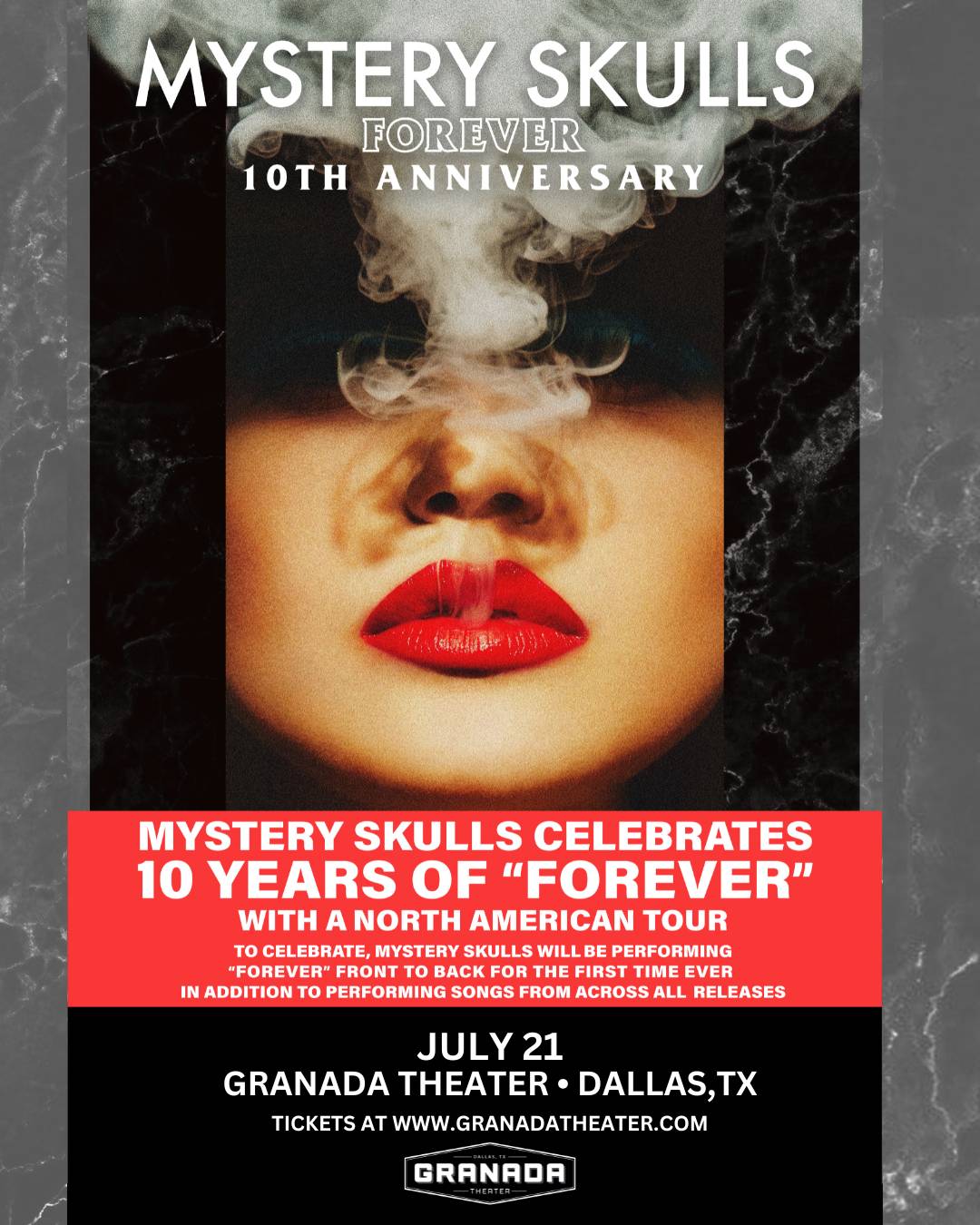 Mystery Skulls "Forever" 10th Anniversary Tour Tickets, Sunday, July