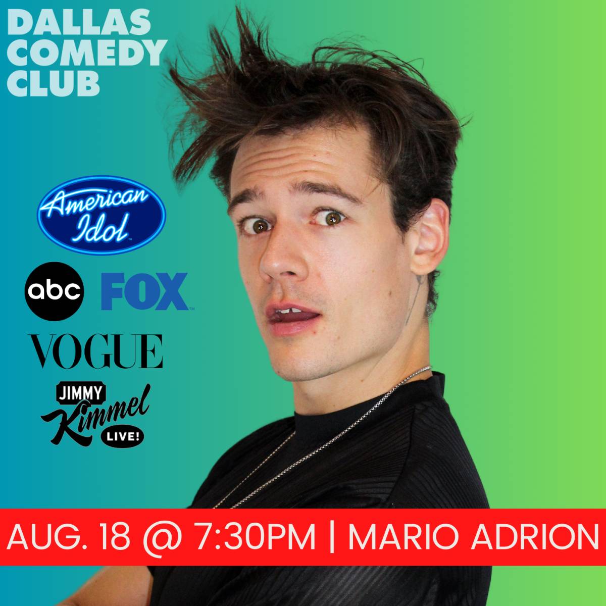 Mario Adrion, Live! Tickets, Sunday, August 18 2024 | Prekindle