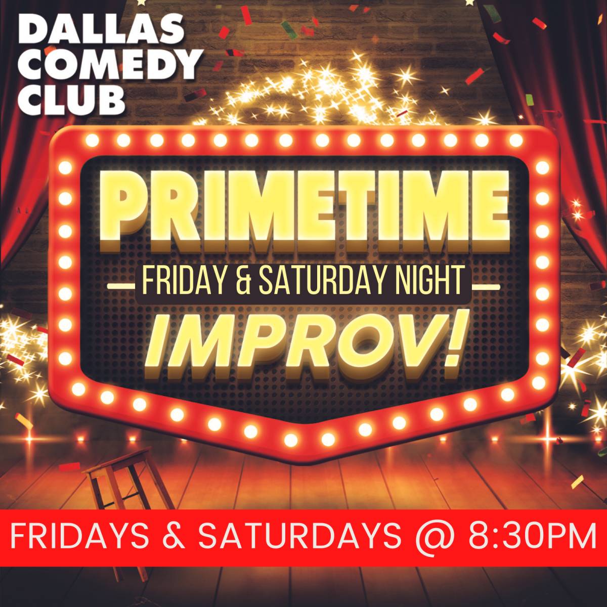 Primetime Saturday Night Improv! Tickets, Saturday, September 28 2024